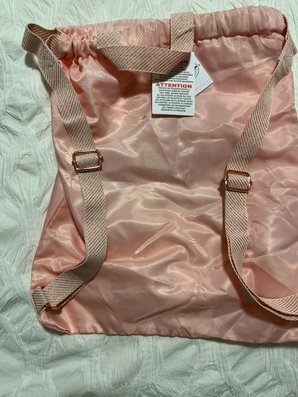 Disney Parks Bibbidi Bobbidi Boutique Cinderella Drawstring Backpack & Sash NWT‎